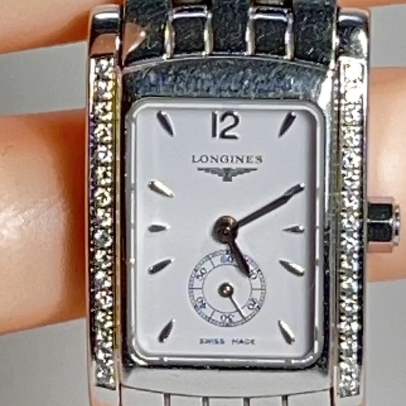 Longines Dolce Vita Diamond Steel Quartz Women's Watch Diamonds L5.155.0 - Picture 5 of 15